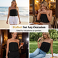 👚 50% OFF NOW! 👗 Women's Solid Color Elastic Waist Lantern Sleeveless Tube Top – Stretchy, ruched design & strapless – perfect for layering, summer parties or beach-to-bar looks ☀️