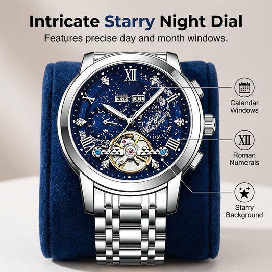 ⌚ 50% OFF NOW! ⚙️ Men's Precision Automatic Mechanical Watch – Self-winding, exhibition case back & stainless steel – classic design for daily or formal wear – no battery needed ✨