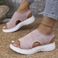 👡 50% OFF NOW! 💐 Women's Breathable Knit Platform Sandals – Air-permeable upper & cushioned sole – Lightweight, comfy – perfect for summer strolls or casual days ✨