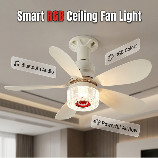 🌀 50% OFF NOW! 🎵 3-in-1 Ceiling Fan with Light & Bluetooth Speaker – Cool breeze, soft light & smooth music – Perfect for living rooms or bedrooms – all-day comfort with remote control 🛋️✨