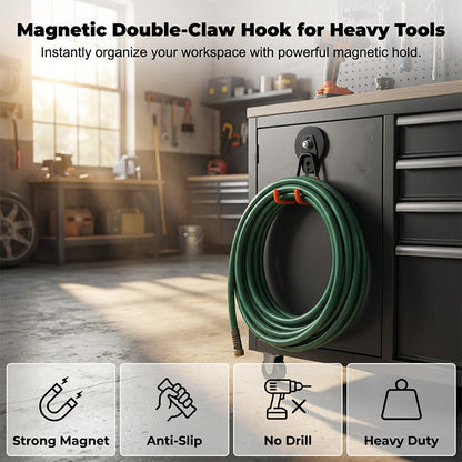 🧲 Save 50%! 🪝 Heavy-Duty Magnetic Double-Claw Hook – Strong hold & versatile ✨