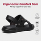 👡 50% OFF NOW! 🔥 Men's Convertible PU Leather Sandals – 2-in-1 Design – Open or closed toe, cushioned footbed & anti-slip – perfect for beach, hiking or travel – free delivery ✈️
