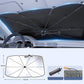 ☀️ 50% OFF NOW! 🚗 Bendable Car Windshield Sunshade Umbrella – 360° rod & titanium layer – Universal fit, reduces heat and UV – compact storage, easy to use 🛡️✨