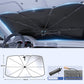 ☀️ 50% OFF NOW! 🚗 Bendable Car Windshield Sunshade Umbrella – 360° rod & titanium layer – Universal fit, reduces heat and UV – compact storage, easy to use 🛡️✨