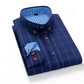 👔 50% OFF NOW! ⏰ Men's Modern Fit Windowpane Shirt – Tailored cut, breathable cotton & classic check – perfect for office, smart casual or summer events ✨