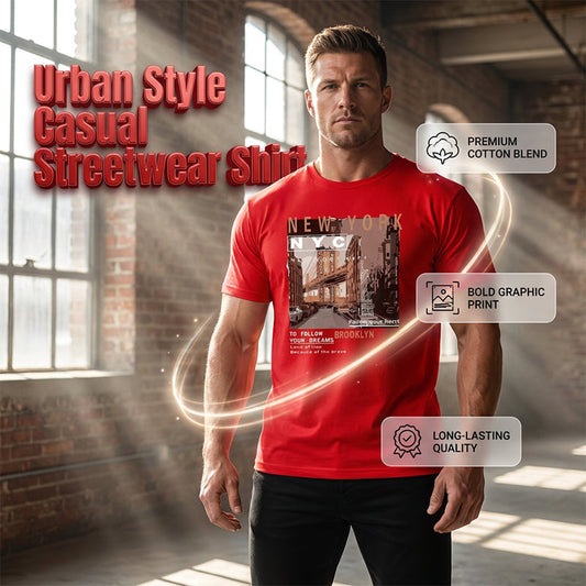 👕 50% OFF NOW! ⏰ Urban Style New York City Short Sleeve Top – Soft cotton, iconic NYC print & breathable – perfect for casual days, travel or city-inspired looks 🗽