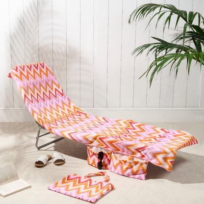 🏖️ 50% OFF NOW! 🪑 2-in-1 Beach Chaise Lounge Cover with Side Pockets – Fits most loungers, elastic hem & quick-dry – perfect for poolside or sand – keeps chair clean with storage for phone & sunscreen 📱