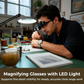🔍 50% OFF NOW! ⏰ Precision LED Magnifier for Electronics & Crafts – Adjustable stand & 10X-20X zoom – Hands-free, bright light – perfect for soldering, watch repair or miniature painting 🛠️