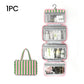 🧳 50% OFF NOW! 🔥 Striped Hanging Travel Toiletry Bag – 30K+ SOLD! – Multi-compartment, waterproof & compact – perfect for travel or gym 🛁✨