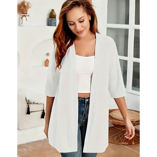 🧥 50% OFF NOW! 🌸 Women's Plus Size Open Front Cardigan – Soft, flowy & breathable – Lightweight layering piece, perfect for casual days or dressing up any outfit ✨