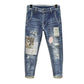 👖 50% OFF NOW! 🔥 Men's Patchwork Distressed Jeans – Rugged, casual & unique worn-in look – Relaxed fit, breathable denim – perfect for streetwear or everyday style ✨