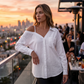 👚 50% OFF NOW! 🔥 Off-Shoulder Button-Up Top – Crinkle texture & relaxed fit – 5 colours, sizes S-XL – perfect for summer, beach or casual chic 🌊