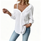 👚 50% OFF NOW! 🔥 Off-Shoulder Button-Up Top – Crinkle texture & relaxed fit – 5 colours, sizes S-XL – perfect for summer, beach or casual chic 🌊