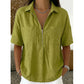 👚 50% OFF NOW! ⚡ Women's Casual V-neck Zipper Short-Sleeved Top – Soft & breathable – Modern fit, easy zipper accent – perfect for daily wear or summer layering 🌸