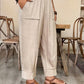 👖 50% OFF NOW! 🎁 Women's Cuffed Ankle Pants – Relaxed fit & elastic waist – Solid colours, perfect for work or casual wear – comfortable and versatile 🍂✨