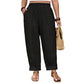 👖 50% OFF NOW! 🎁 Women's Cuffed Ankle Pants – Relaxed fit & elastic waist – Solid colours, perfect for work or casual wear – comfortable and versatile 🍂✨