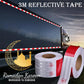 🚗 50% OFF NOW! ⏰ Red & White Reflective Stickers – High-visibility & weatherproof – Perfect for cars, bikes, helmets or mailboxes – safety at night 🔦