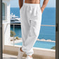 👖 50% OFF NOW! 🌾 Men's Linen-Blend Leisure Trousers with Drawstring – Comfortable, lightweight & perfect for summer – Breathable fabric, relaxed fit for daily wear ✨