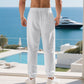 👖 50% OFF NOW! 🌾 Men's Linen-Blend Leisure Trousers with Drawstring – Comfortable, lightweight & perfect for summer – Breathable fabric, relaxed fit for daily wear ✨