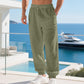 👖 50% OFF NOW! 🌾 Men's Linen-Blend Leisure Trousers with Drawstring – Comfortable, lightweight & perfect for summer – Breathable fabric, relaxed fit for daily wear ✨