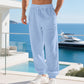 👖 50% OFF NOW! 🌾 Men's Linen-Blend Leisure Trousers with Drawstring – Comfortable, lightweight & perfect for summer – Breathable fabric, relaxed fit for daily wear ✨