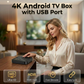 📺 60% OFF NOW! 🎁 Android TV Box with Bluetooth – 4K streaming & voice remote – WiFi, compact & perfect for movies, games or apps – turns any TV into smart TV 📱