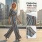 👚 50% OFF NOW! 🏆 Women's Striped Crop Top & Wide-Leg Pants Set – Flowy & breathable – Perfect for summer vacations, beach or resort wear – effortless matching style 👖