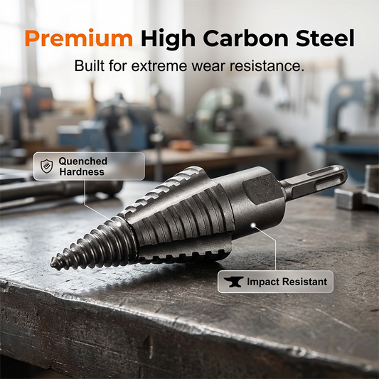🪵 50% OFF NOW! 🔥 Heavy-Duty Firewood Splitting Drill Bit Set – Hardened steel & self-starting tip – Splits logs fast, fits most drills – perfect for camping or home firewood prep 🪚