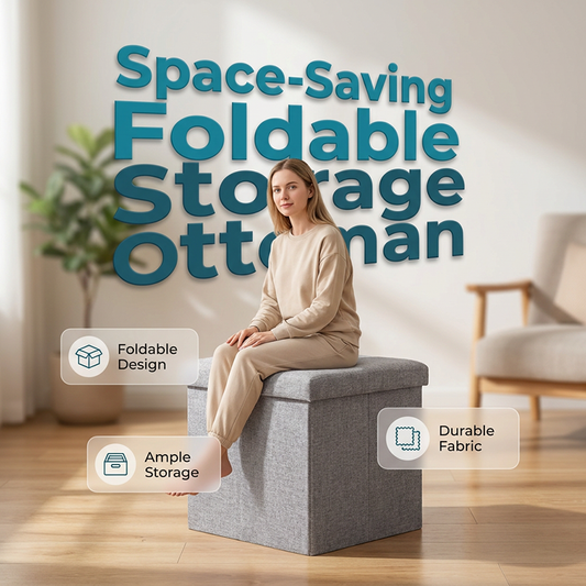 🧺 50% OFF NOW! 🛋️ Multi-Function Storage Cube with Padded Seat – Hinged lid & fabric lining – Holds toys, shoes or blankets – perfect for entryway, nursery or small spaces 🏠