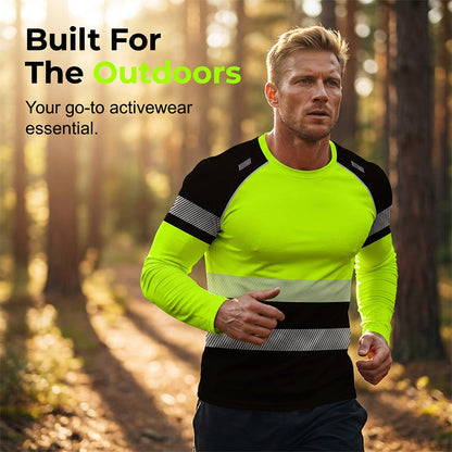 👕 50% OFF NOW! 🏃‍♂️ Men's Long-Sleeve Sport Shirt – Moisture-wicking & subtle print – Breathable, perfect for jogging or active days – comfortable all-day wear 🌿