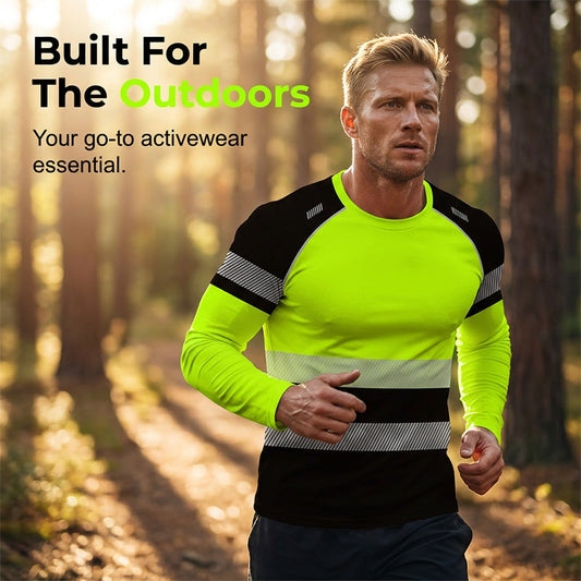 👕 50% OFF NOW! 🏃‍♂️ Men's Long-Sleeve Sport Shirt – Moisture-wicking & subtle print – Breathable, perfect for jogging or active days – comfortable all-day wear 🌿