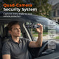 📹 50% OFF NOW! 🚗 360° Panoramic 4-Channel Dash Cam – 1080P Full HD with night vision – Quad-camera system, parking monitor – ultimate car security and coverage 🌙