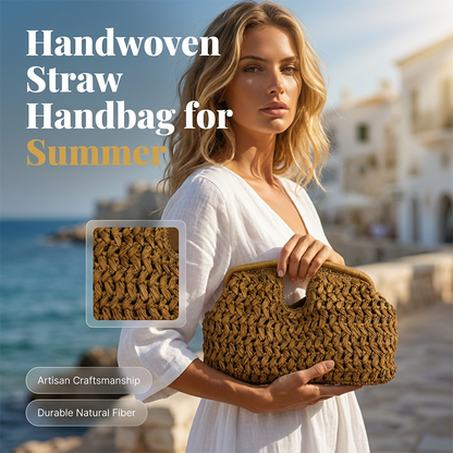 👜 50% OFF NOW! 🏆 Handwoven Straw Handbag for Women – Natural, lightweight & spacious – Perfect for beach, summer outings or farmers market – boho chic 🌾
