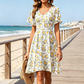 👗 50% OFF NOW! ✨ Women's Floral Print V-Neck Dress – Ruffle sleeves, A-line & lightweight – Breezy & romantic – perfect for summer parties or weekend brunch 🌸