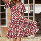 👗 50% OFF NOW! ✨ Women's Floral Print V-Neck Dress – Ruffle sleeves, A-line & lightweight – Breezy & romantic – perfect for summer parties or weekend brunch 🌸
