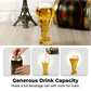 🍺 50% OFF NOW! ✨ Large Capacity Ornate Embossed Beer Glass – Heavy-duty & vintage design – Perfect for ales, lagers or iced coffee – dishwasher safe, impressive gift idea 🎁
