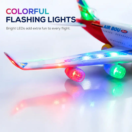 ✈️ 50% OFF NOW! 🎵 Electric Model Aircraft with Sound and LED Lights – Remote control & rechargeable – Realistic design, perfect for indoor or outdoor play – great gift for kids 🚁