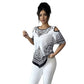 👚 50% OFF NOW! 🌸 Boho Chic Cold Shoulder Top – Irregular hem & short sleeve – Lightweight, flowy & perfect for summer days or beach cover-ups – relaxed and stylish 🌊