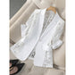 🧥 50% OFF NOW! 👑 White Lace Blazer – Slim fit, 3/4 sleeve & elegant transition – Breathable lining, perfect for weddings, parties or chic office wear – lightweight and sophisticated ✨