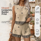 👗 50% OFF NOW! ✨ Women's Bohemian Print Sleeveless Top & Shorts Set – Lightweight & flowy – Perfect for summer vacations, beach days or casual brunch – breezy 2-piece style 🌸