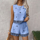 👗 50% OFF NOW! ✨ Women's Bohemian Print Sleeveless Top & Shorts Set – Lightweight & flowy – Perfect for summer vacations, beach days or casual brunch – breezy 2-piece style 🌸
