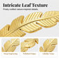✨ 50% OFF NOW! 🍃 18K Gold Plated Leaf Open Cuff Bracelet – Adjustable stainless steel – Nature-inspired design, perfect for daily elegance or gifting 💛