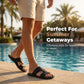 👡 50% OFF NOW! 🏖️ Men's Casual Flat Sole Slide Sandals – Lightweight & anti-slip – Soft footbed, easy on/off – perfect for beach, pool or post-workout 🚿