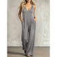 👗 50% OFF NOW! 🌞 Women's Effortless Summer V-Neck Jumpsuit – Flowy & lightweight – Breathable fabric, perfect for beach or brunch – easy one-and-done style 🌊