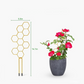 🌱 BUY 2, GET 1 FREE! ⏰ Creative Honeycomb Metal Plant Support Stakes – Rust-proof & stackable – Perfect for climbing plants, pots or garden beds – easy assembly, no tools needed 🐝