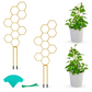 🌱 BUY 2, GET 1 FREE! ⏰ Creative Honeycomb Metal Plant Support Stakes – Rust-proof & stackable – Perfect for climbing plants, pots or garden beds – easy assembly, no tools needed 🐝