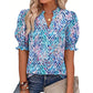 👚 50% OFF NOW! 🌸 Women's Summer Floral Top with Puff Sleeves – Lightweight & breathable – Romantic design, perfect for brunch or garden parties – easy and chic 💃