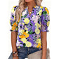 👚 50% OFF NOW! 🌸 Women's Summer Floral Top with Puff Sleeves – Lightweight & breathable – Romantic design, perfect for brunch or garden parties – easy and chic 💃