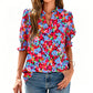 👚 50% OFF NOW! 🌸 Women's Summer Floral Top with Puff Sleeves – Lightweight & breathable – Romantic design, perfect for brunch or garden parties – easy and chic 💃