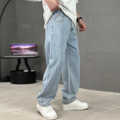 👖 50% OFF NOW! ⏰ Men's Loose Fit Straight Leg Pants with Classic Pockets – Comfortable & breathable – Perfect for daily wear, work or casual days – relaxed, practical style 🌿